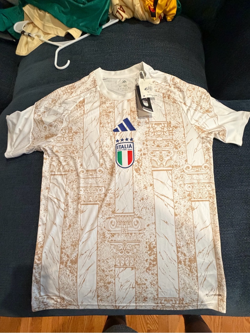adidas ITALIA pre Match Soccer Jersey
